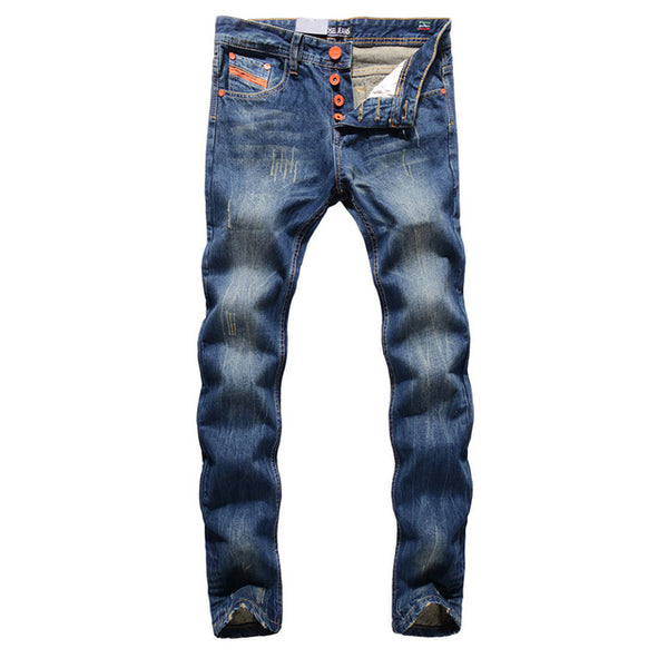 2019 High Quality Fashion Men Jeans Dsel Brand Ripped Jeans For Men Patchwork Pants Straight Slim Fit Distressed Hole Jeans Men